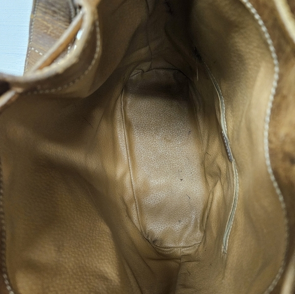 Celine Vintage Macadam Sac Seau Drawstring Bucket Bag in Canvas and Leather - Picture 13 of 16